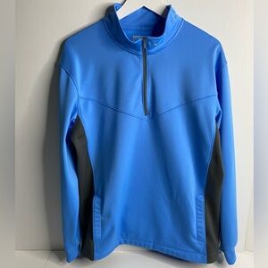 Mens Nike Golf Tour Performance Therma Fit Long sleeve Blue/gray Sweatshirt Sz L